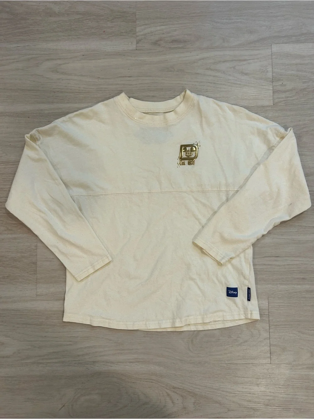 Disney World Cream and Gold Long Sleeve Spirit Jersey